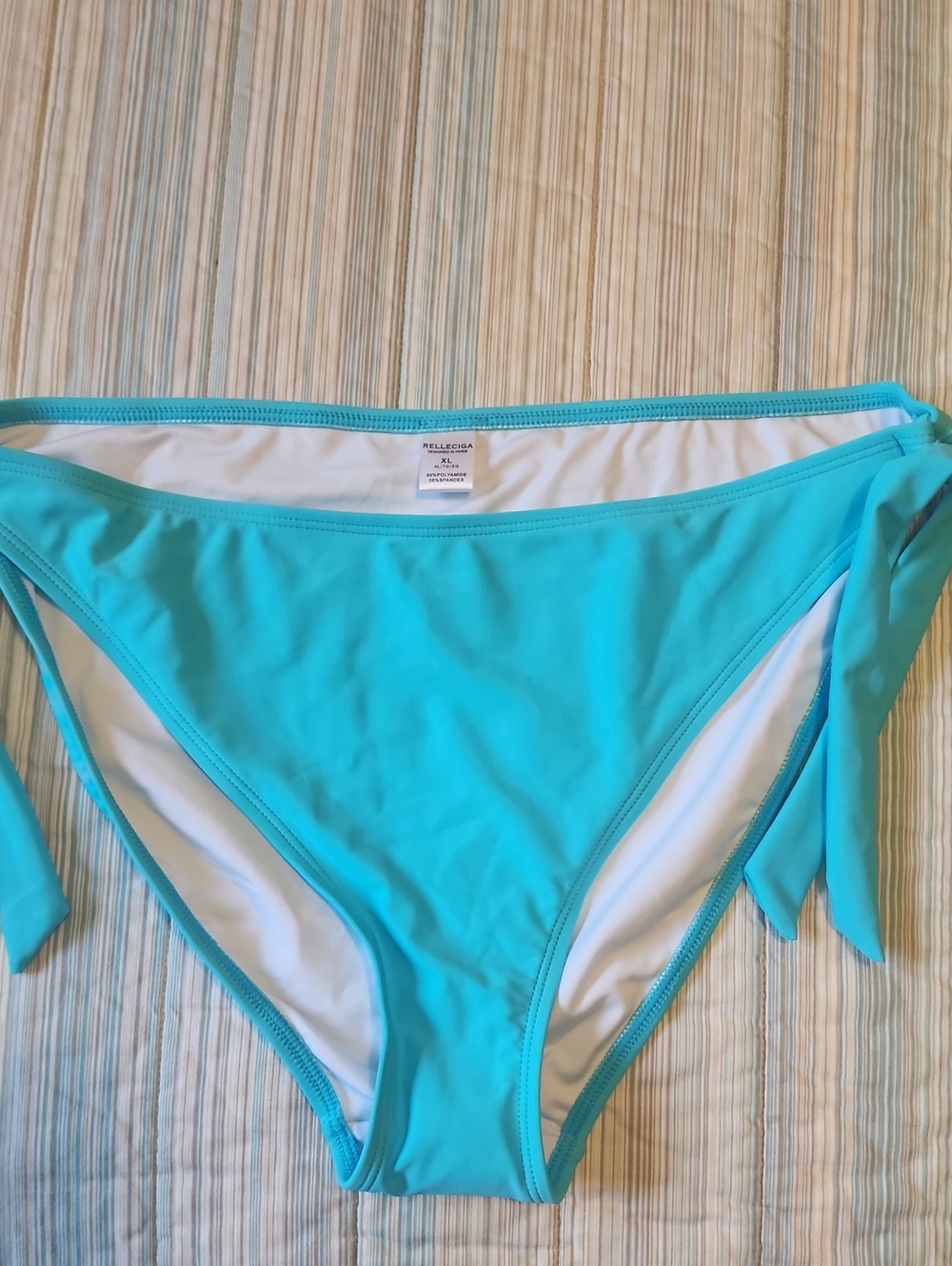 RELLECIGA Turquoise Tie-Side Bikini Bottom